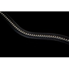 Fairfax Browband - Dark Grey Pearl