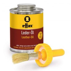 Effax Leather Oil Tin with Brush