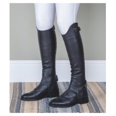 Shires Childs Synthetic Leather Show Gaiters Horse Riding Half Chaps