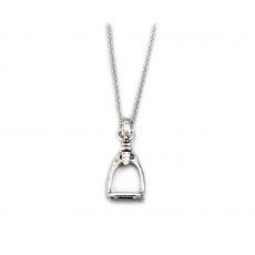 HiHo Silver Sterling Silver Stirrup Pendant with Fine Trace Chain HiHo Silver Sterling Silver Stirrup Pendant with Fine Trace Chain