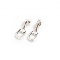 HiHo Silver Sterling Silver Snaffle Earrings