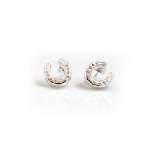 HiHo Silver Sterling Silver Horseshoe Studs