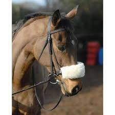 SECONDS 100% Lamb Skin White Noseband Replacement Disc/Pad For Grackle Bridle 
