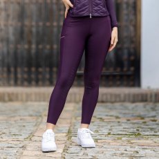 LeMieux Summer Activewear Pull On Breeches - Aubergine