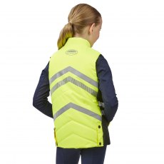 Weatherbeeta Childs Reflective Quilted Gilet Hi Vis