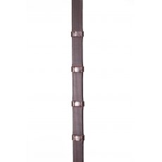 Henry James Smooth Eventer Hybrid Ribber Reins with Leather Stoppers