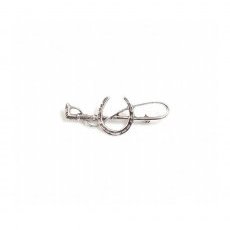 HiHo Silver Sterling Silver Horse Shoe & Crop Stock Pin