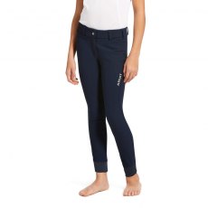 Ariat Youth Tri Factor Grip Full Seat Breeches - Navy