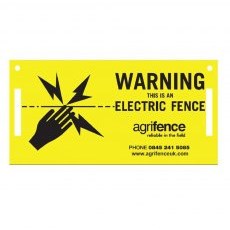 Agrifence Warning Sign 3Pk Agrifence Warning Sign 3Pk