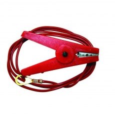 Agrifence Live Lead on Red Croc Clip Agrifence Live Lead on Red Croc Clip