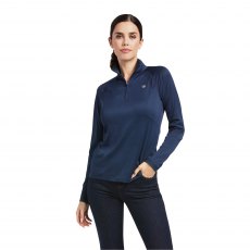 Ariat Sunstopper 2.0 1/4 Zip Baselayer - Navy