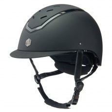EQX Kylo Riding Hat - Black Matte/Black Gloss EQX Kylo Riding Hat - Black Matte/Black Gloss