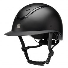 EQX Kylo Wide Peak Riding Hat - Black Matte/Black Gloss EQX Kylo Wide Peak Riding Hat - Black Matte/Black Gloss