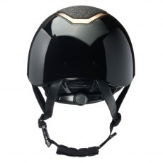 EQX Kylo Sparkly Riding Hat - Black Glossy/Rose Gold EQX Kylo Sparkly Riding Hat - Black Glossy/Rose Gold