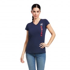Ariat Vertical Logo T-Shirt - Navy