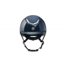 EQX Kylo Sparkly Riding Hat with MIPS - Navy Gloss/Pewter