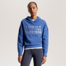 Tommy Hilfiger Paris Studded Logo Hoodie - Indigo Blue