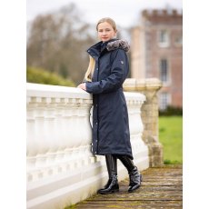 LeMieux Young Rider Long Waterproof Riding Coat - Navy