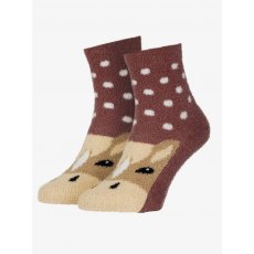 LeMieux Mini Fluffy Character Socks - Orchid