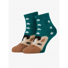 LeMieux Mini Fluffy Character Socks - Spruce