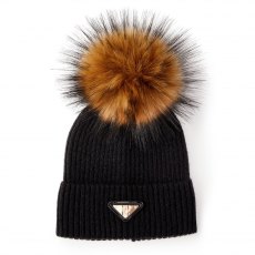 Holland Cooper Burghley Bobble Hat - Black