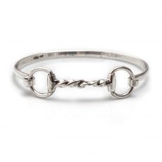 HiHo Silver Exclusive Sterling Silver Twisted Snaffle Bangle HiHo Silver Exclusive Sterling Silver Twisted Snaffle Bangle