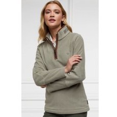 Holland Cooper Country Fleece Half Zip - Sage