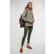 Holland Cooper Country Fleece Half Zip - Sage