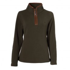 Holland Cooper Country Fleece Half Zip - Khaki