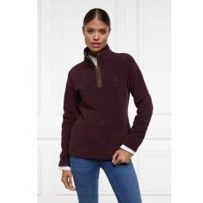 Holland Cooper Country Fleece Half Zip - Mulberry Holland Cooper Country Fleece Half Zip - Mulberry