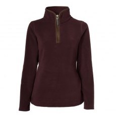 Holland Cooper Country Fleece Half Zip - Mulberry Holland Cooper Country Fleece Half Zip - Mulberry