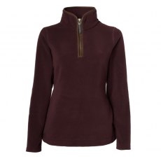 Holland Cooper Country Fleece Half Zip - Mulberry