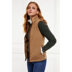 Holland Cooper Country Fleece Gilet - Coffee