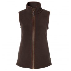 Holland Cooper Country Fleece Gilet - Chocolate