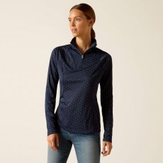 Ariat Sunstopper 3.0 Baselayer - Navy Dot