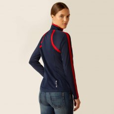 Ariat Sunstopper 3.0 Baselayer - Navy/Red