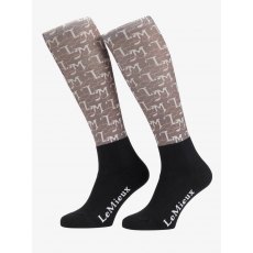 LeMieux Junior Footsies Socks - Florence Walnut