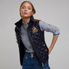 Holland Cooper Diamond Quilt Classic Gilet - Ink Navy