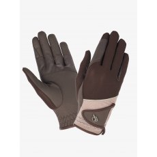 LeMieux Pro Mesh Gloves - Brown/Fern