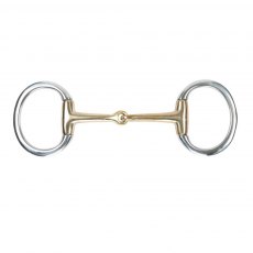 Shires Brass Alloy Flat Ring Jointed Eggbutt