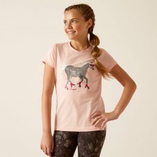 Ariat Youth Roller Pony T-Shirt - Blushing Rose