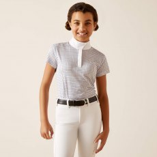 Ariat Youth Aptos Show Shirt - Blushing Rose Check