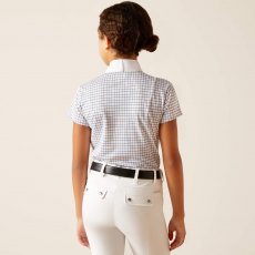 Ariat Youth Aptos Show Shirt - Blushing Rose Check