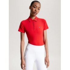 Tommy Hilfiger Harlem Logo Polo Shirt - Fierce Red