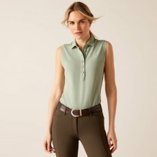 Ariat Prix 2.0 Sleeveless Polo - Lily Pad