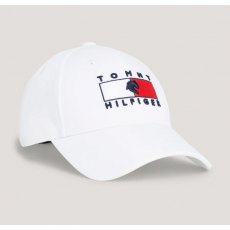 Tommy Hilfiger Montreal Flag Logo Cap - Optice White