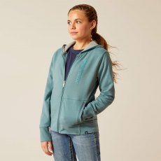 Ariat Youth Team Logo Hood - North Atlantic