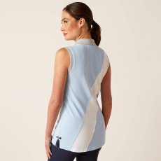 Ariat Taryn Sleeveless Polo - Chambray Blue