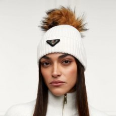 Holland Cooper Burghley Bobble Hat - Cream Holland Cooper Burghley Bobble Hat - Cream