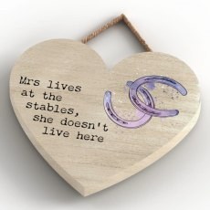 Platinum Agencies Ltd Lives At The Stables Heart Plaque Platinum Agencies Ltd Lives At The Stables Heart Plaque